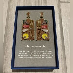 Bauble Bar Char-Cute-Erie earrings - new with box